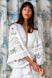 Fillyboo Charm Your Way -  Embroidered Maxi Dress/Duster - Rosey Tea In Ivory  (For Hire)