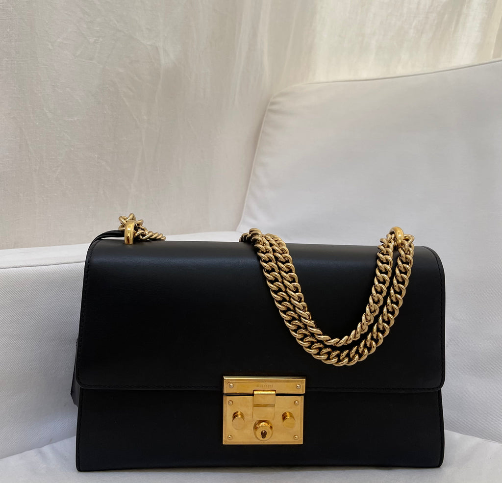 Gucci Padlock Leather Shoulder Bag