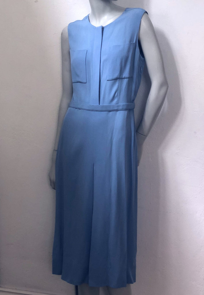 Victoria Beckham Powder Blue Crepe Dress