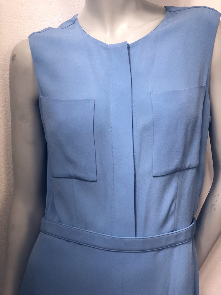 Victoria Beckham Powder Blue Crepe Dress