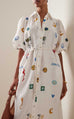 Soleil Embroidered Shirt Dress (For Hire)