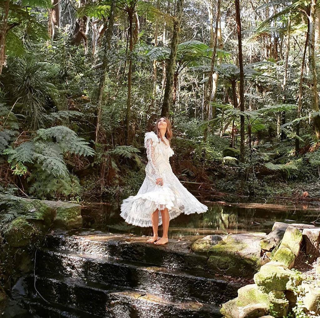 Zimmermann Sabotage Tiered Ruffle Dress (For Hire)