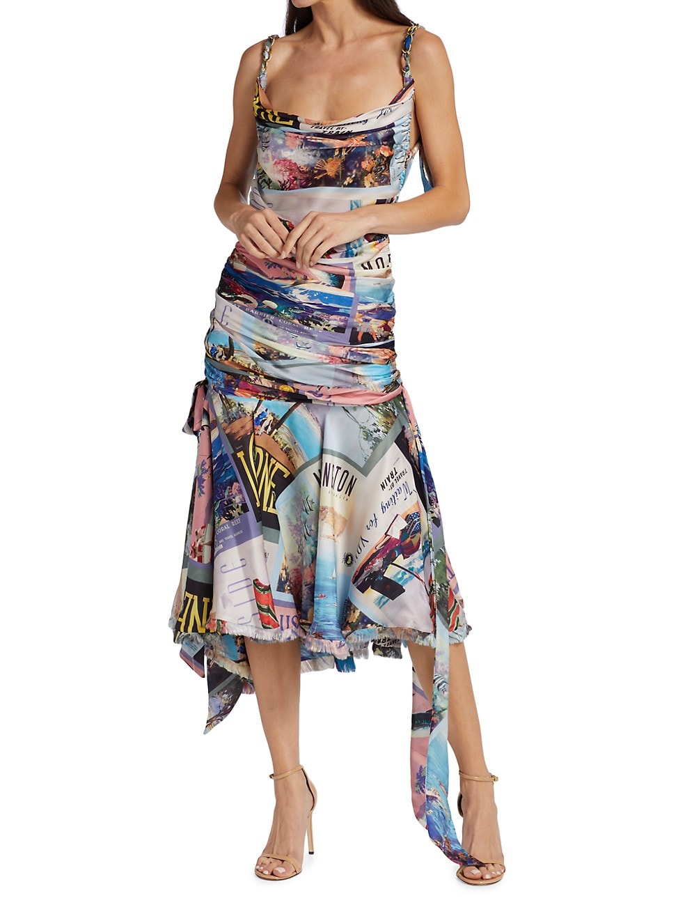 Zimmermann Postcard Chain Tie Midi Dress (For Hire)
