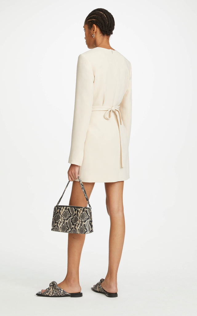 Dion Lee Marle Tie Mini Dress in Chalk (For Hire)