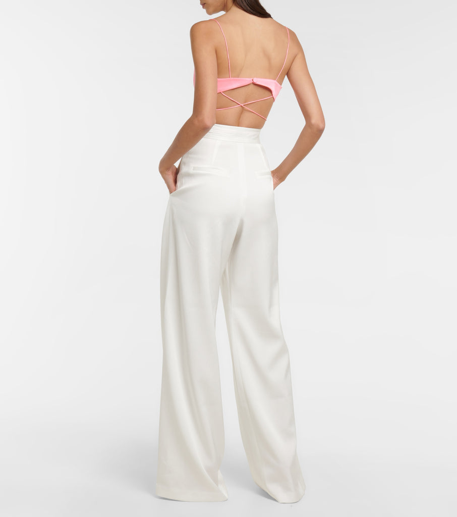 Alex Perry Pierce Satin Bralette Pink