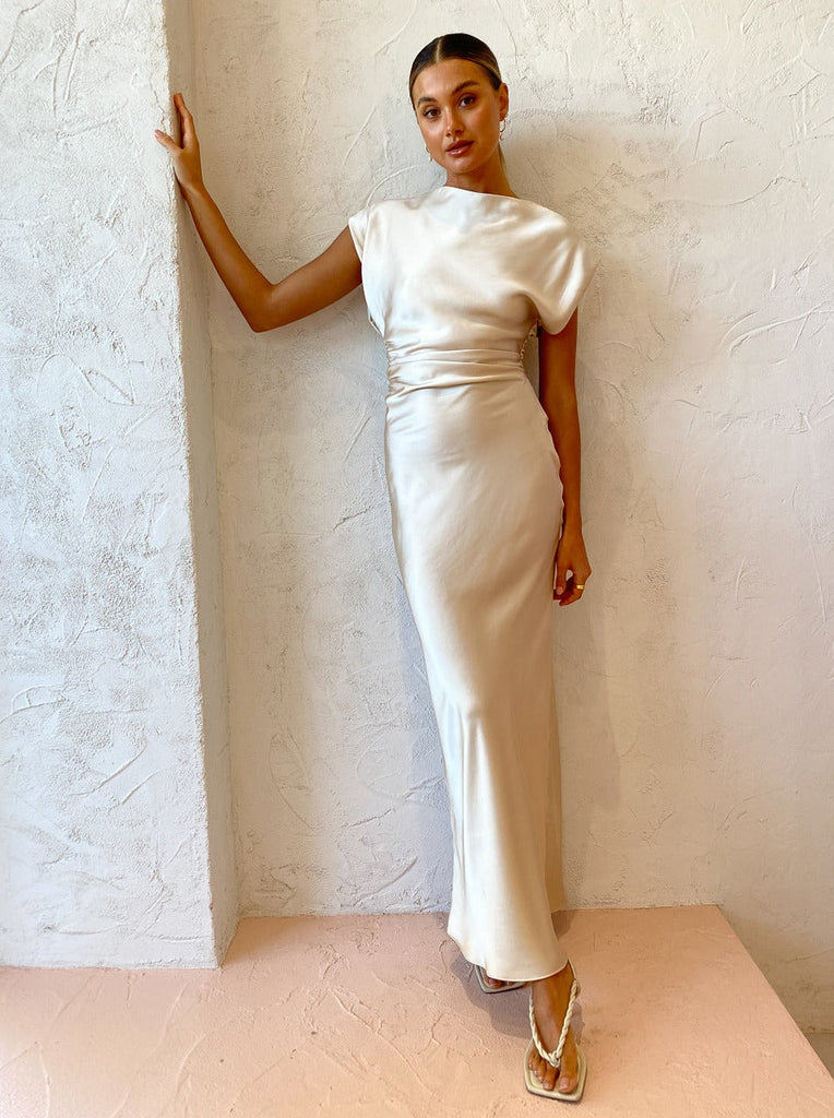 Camilla and Marc Elcar Dress Champagne (For Hire)