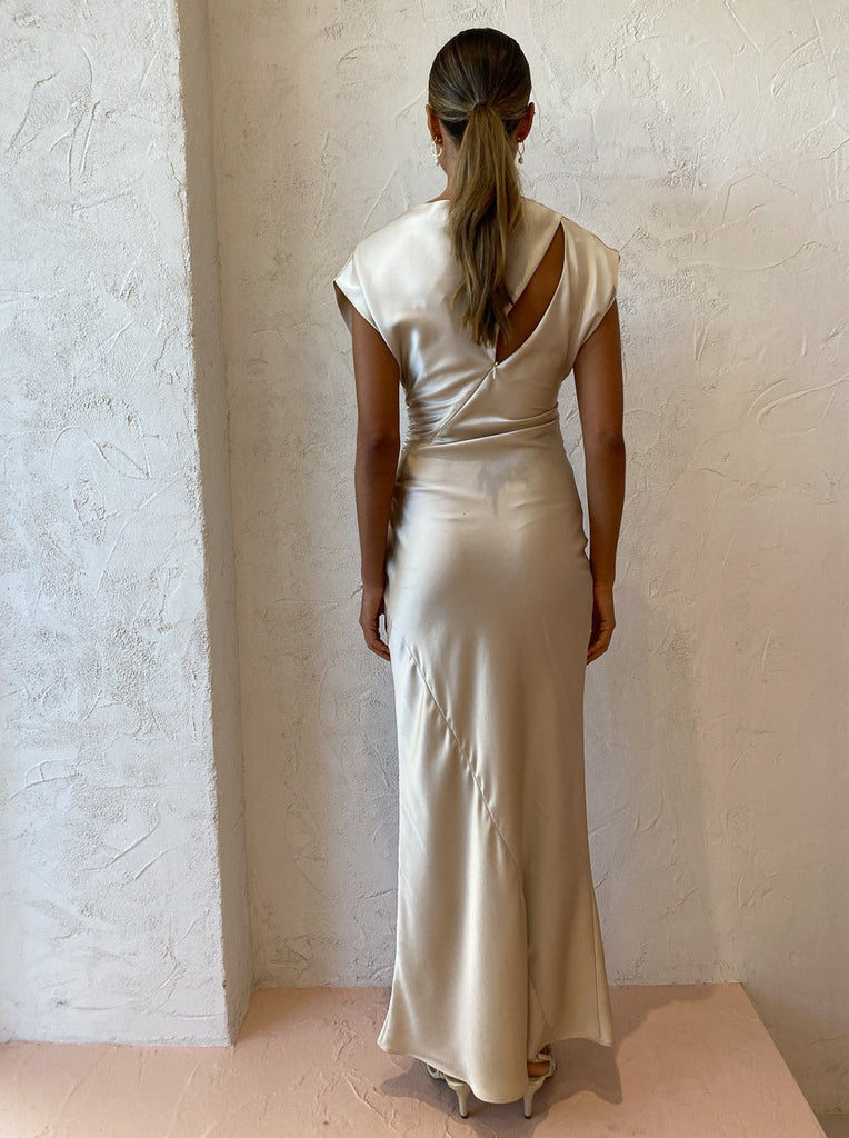 Camilla and Marc Elcar Dress Champagne (For Hire)