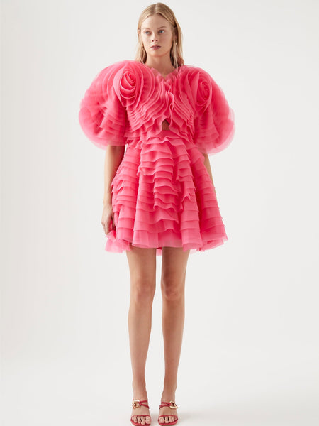 AJE Amour Mini Dress Berry Pink (For Hire)