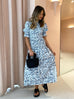 SIR The Label Dimitri Puff Sleeve Midi Dress (For Hire)