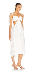 Dion Lee Cotton Bonded Pocket Bra Dress White (For Hire)