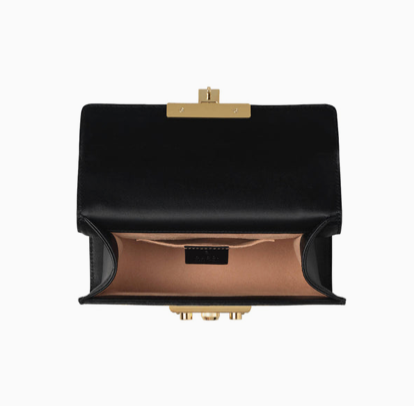 Gucci Padlock Leather Gold Bee Shoulder Bag
