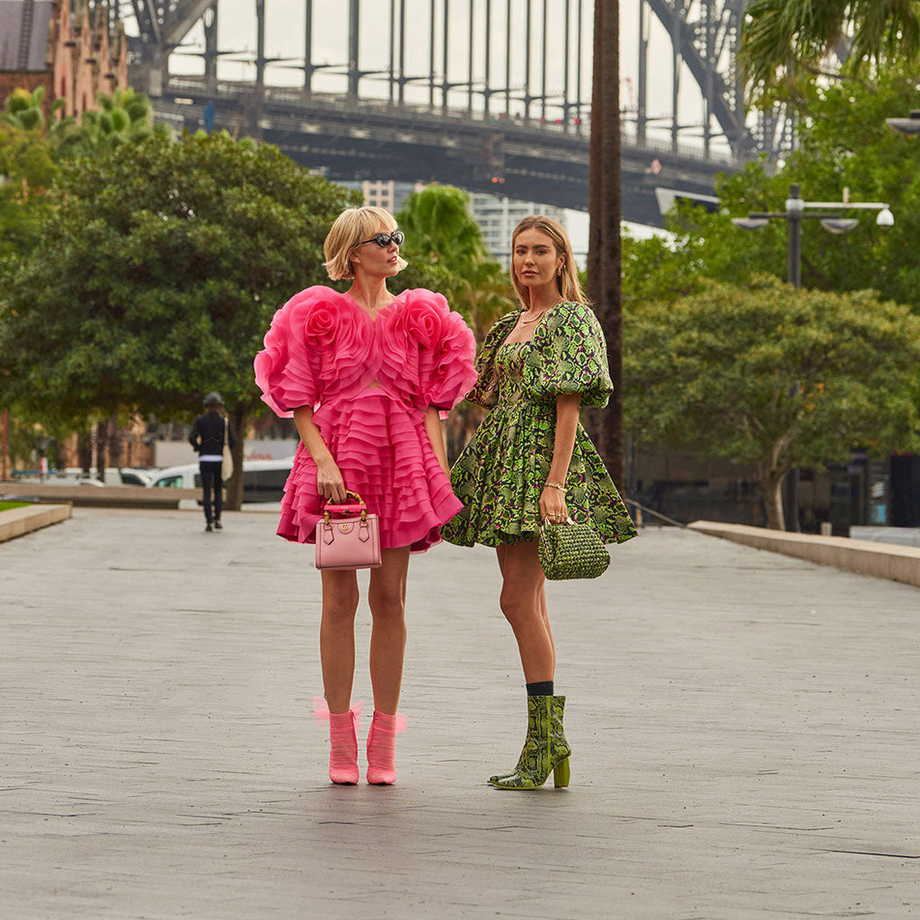 AJE Amour Mini Dress Berry Pink (For Hire)