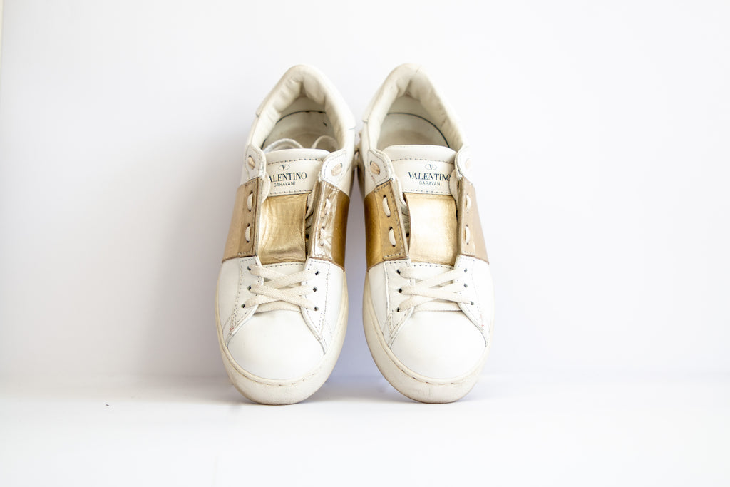 Valentino Garavani Open white calfskin sneaker