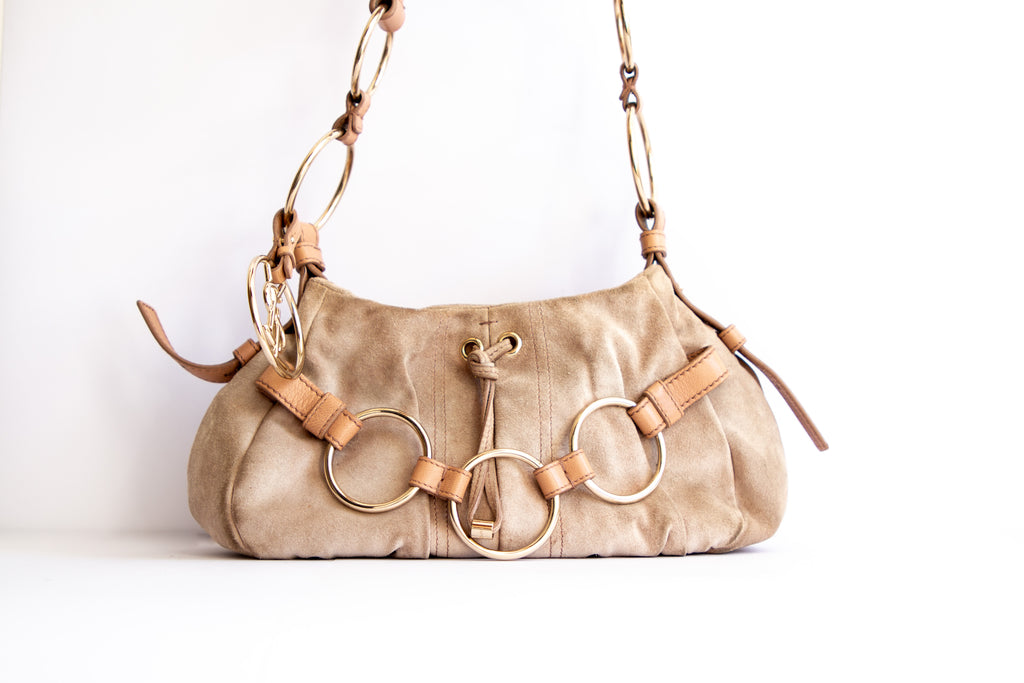 Yves Saint Laurent Suede Shoulder Bag