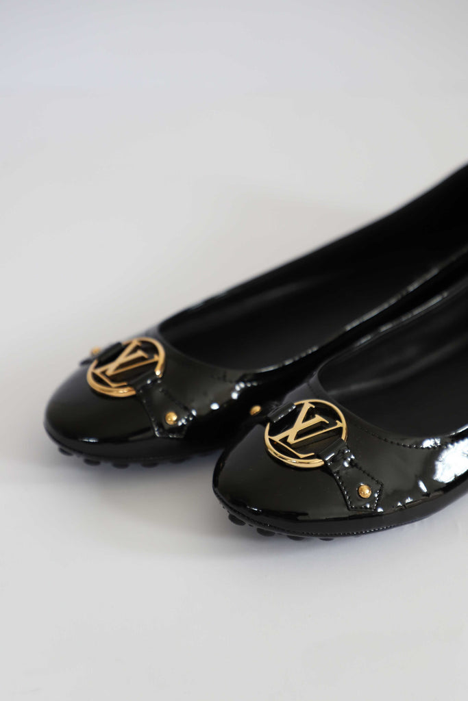 Louis Vuitton Patent Leather Ballerina Flats