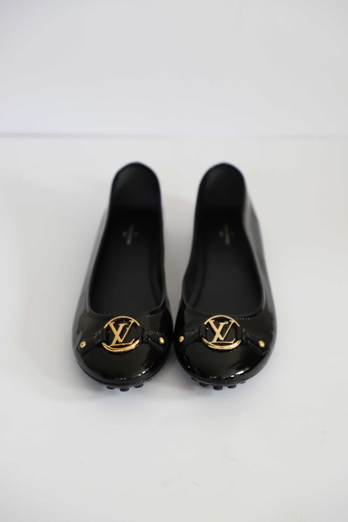 Louis Vuitton Patent Leather Ballerina Flats