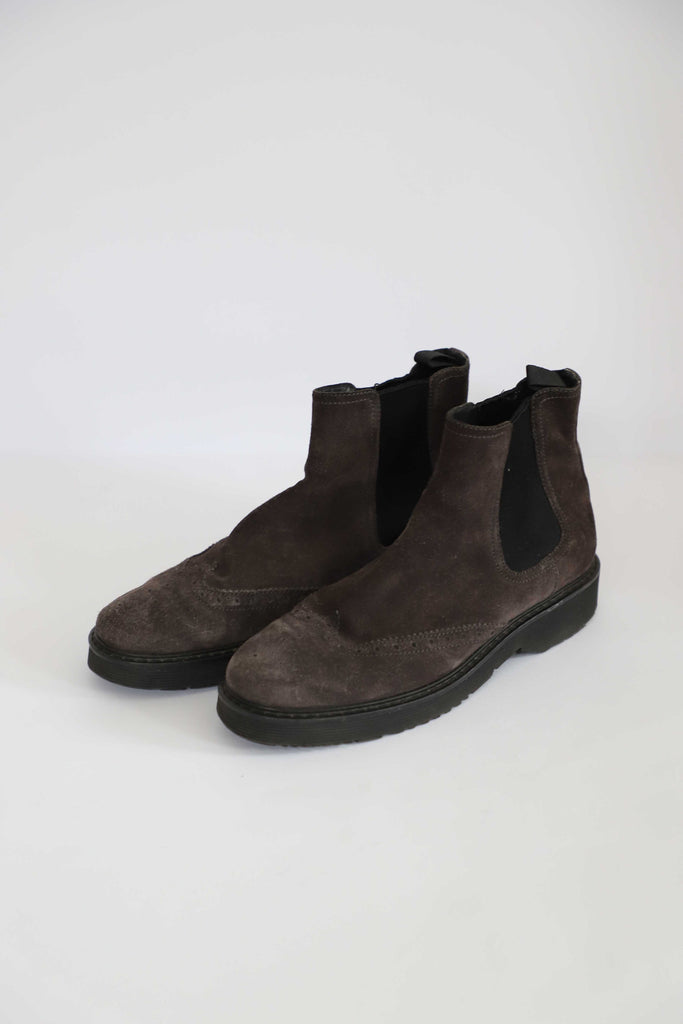 Prada Suede Ankle Boots