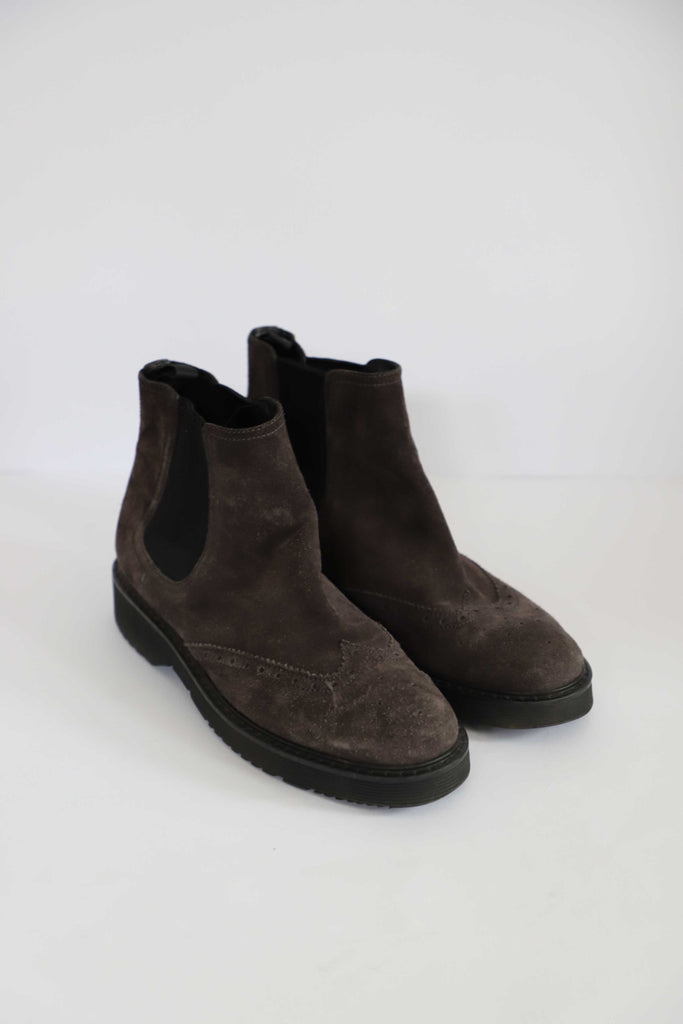 Prada Suede Ankle Boots