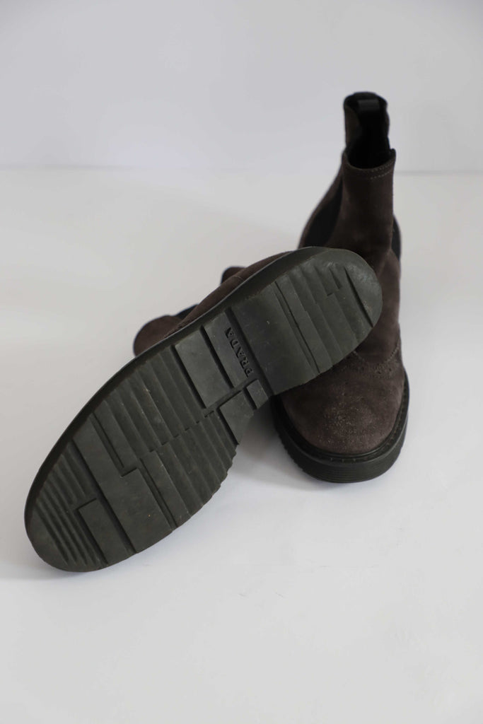 Prada Suede Ankle Boots