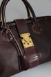 Louis Vuitton Montaigne Bordeaux Leather Handbag