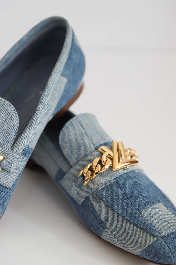 Louis Vuitton Denim Loafers