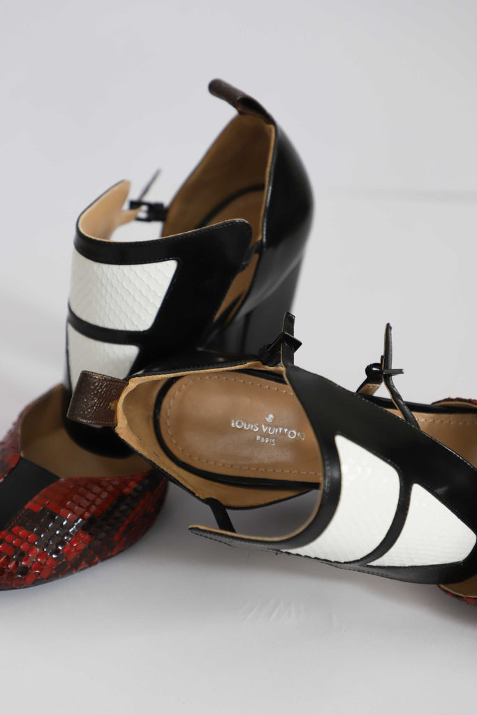 Louis Vuitton Snakeskin Heels