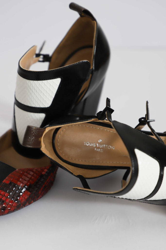 Louis Vuitton Snakeskin Heels