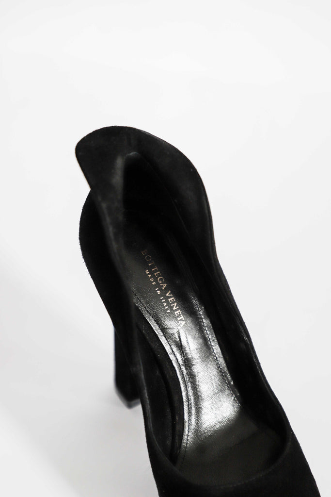 Bottega Veneta Black Suede Heels