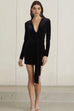 Bec & Bridge Valentine Long Sleeve Mini Dress Black (For Hire)
