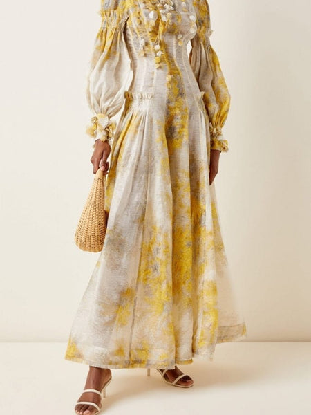 Zimmermann Botanica Wattle Gown (For Hire)