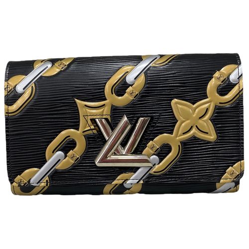 Vintage Louis Vuitton Epi Twist Black Gold Silver Chain Bag (For Hire)