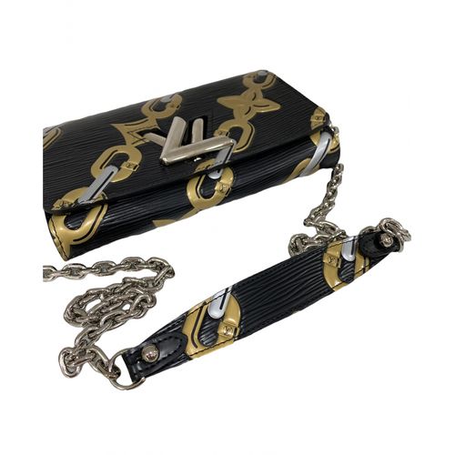 Limited Edition Louis Vuitton Epi Twist Black Gold Silver Chain Bag