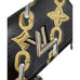Vintage Louis Vuitton Epi Twist Black Gold Silver Chain Bag (For Hire)