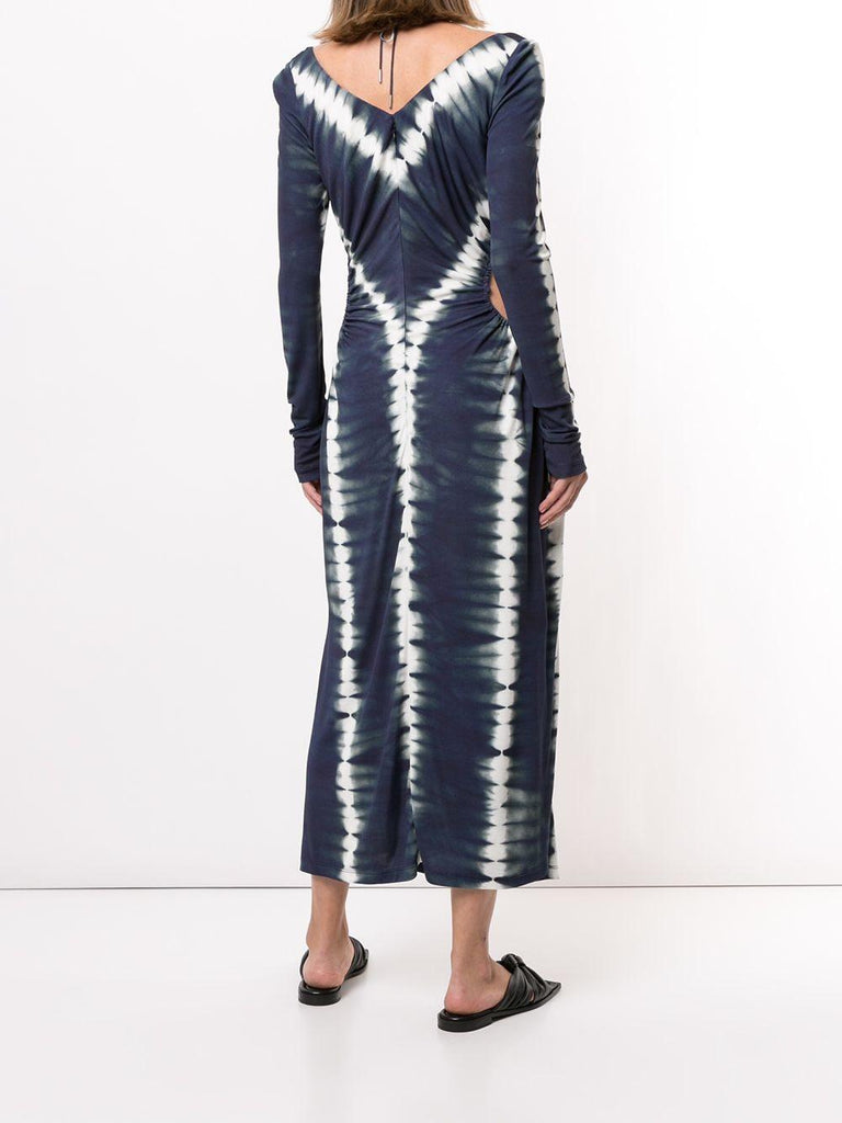 Dion Lee Shibori Cut Out Tie Dye Gather Dress (For Hire)