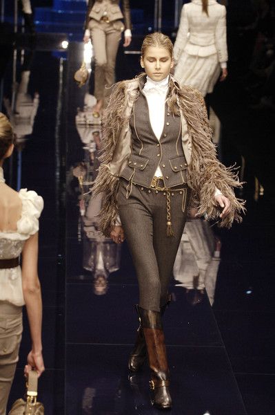 Vintage Dolce & Gabbana Embellished Boots Fall Runway 2006