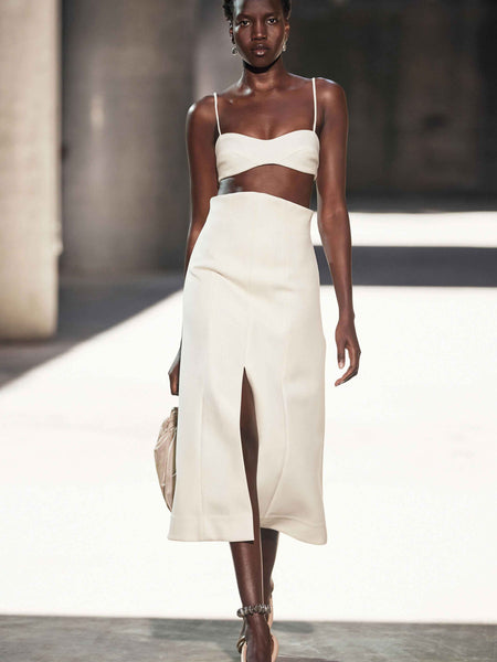 Studio Amelia Bounded Bralette And Girdle Midi Skirt Set (For Hire)