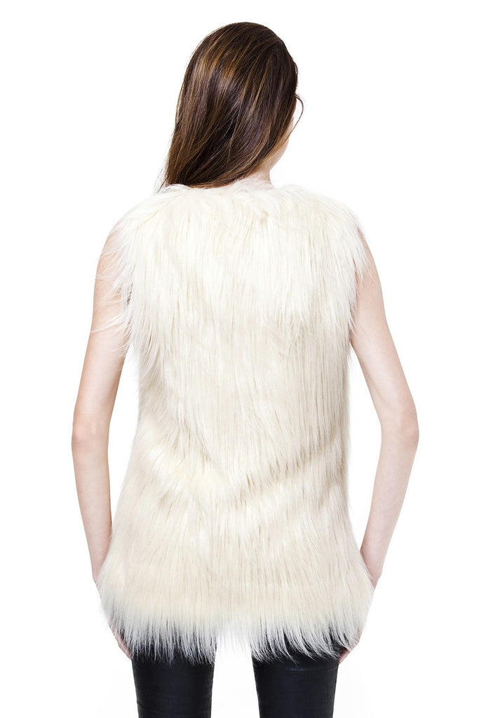 Unreal Fur Ivory Fur Play Vest