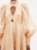 Zimmermann Tempo Linen And Silk Midi Dress (For Hire)