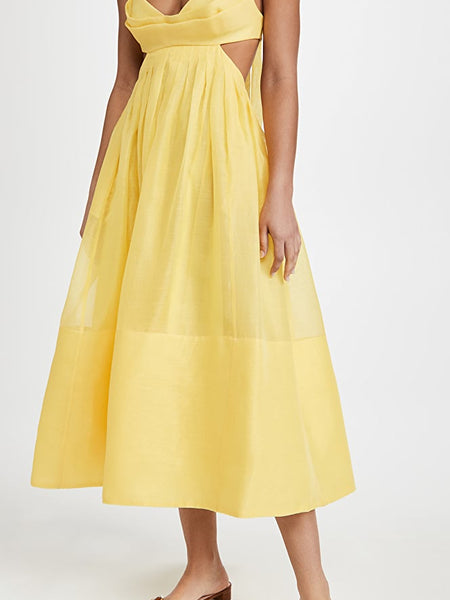 Zimmermann Botanica Bralette Gown Dress (For Hire)