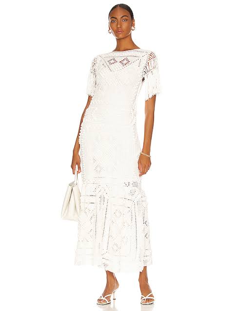 Zimmermann Candescent Hand Crochet Dress (For Hire)