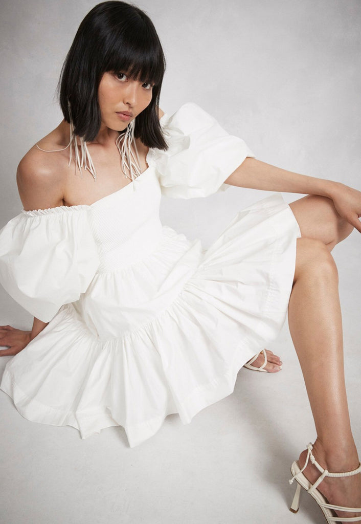 AJE Casa Puff Sleeve Mini Knit Dress (For Hire)