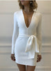Bec & Bridge Valentine Long Sleeve Mini Dress Ivory (For Hire)