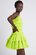 AJE Jacinta Pleated Mini Dress Citrus (For Hire)