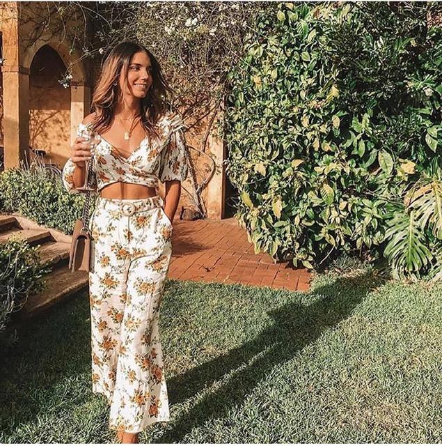Zimmermann Golden Top And Pant Set (For Hire)