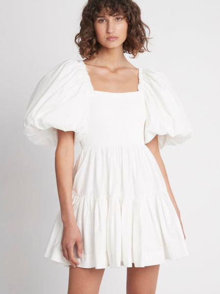 AJE Casa Puff Sleeve Mini Knit Dress (For Hire)