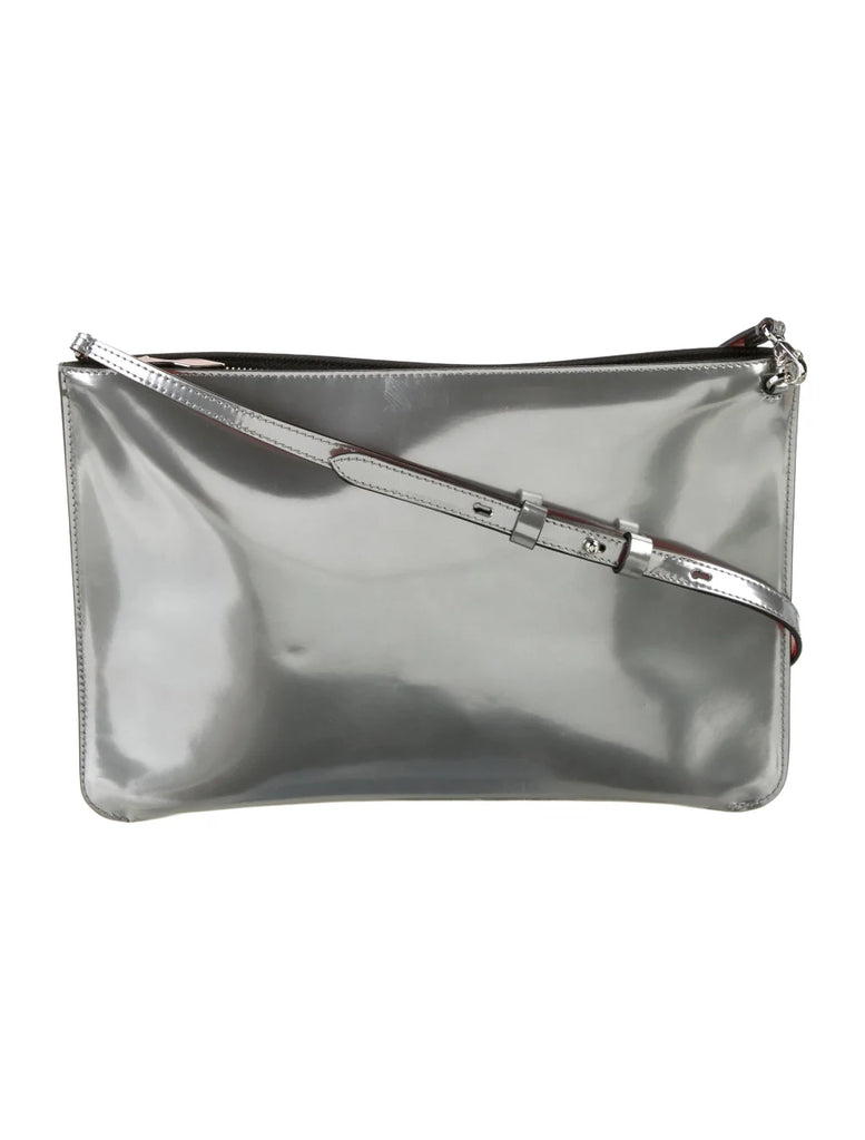 Louboutin Patent Leather Studded Shoulder Bag