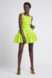 AJE Jacinta Pleated Mini Dress Citrus (For Hire)