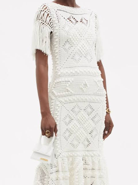 Zimmermann Candescent Hand Crochet Dress (For Hire)