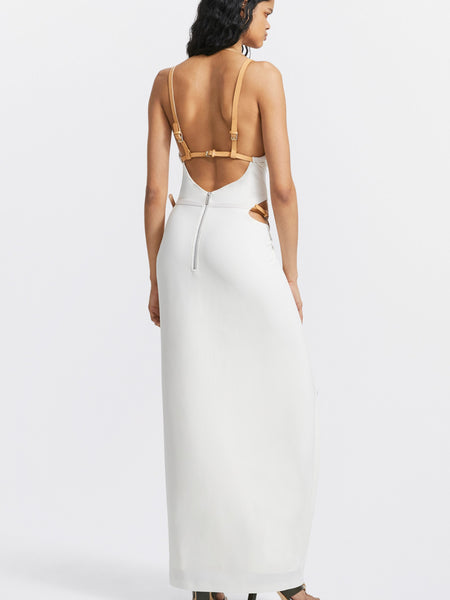 Dion Lee Bridle Gathered Dress Ivory (For Hire)