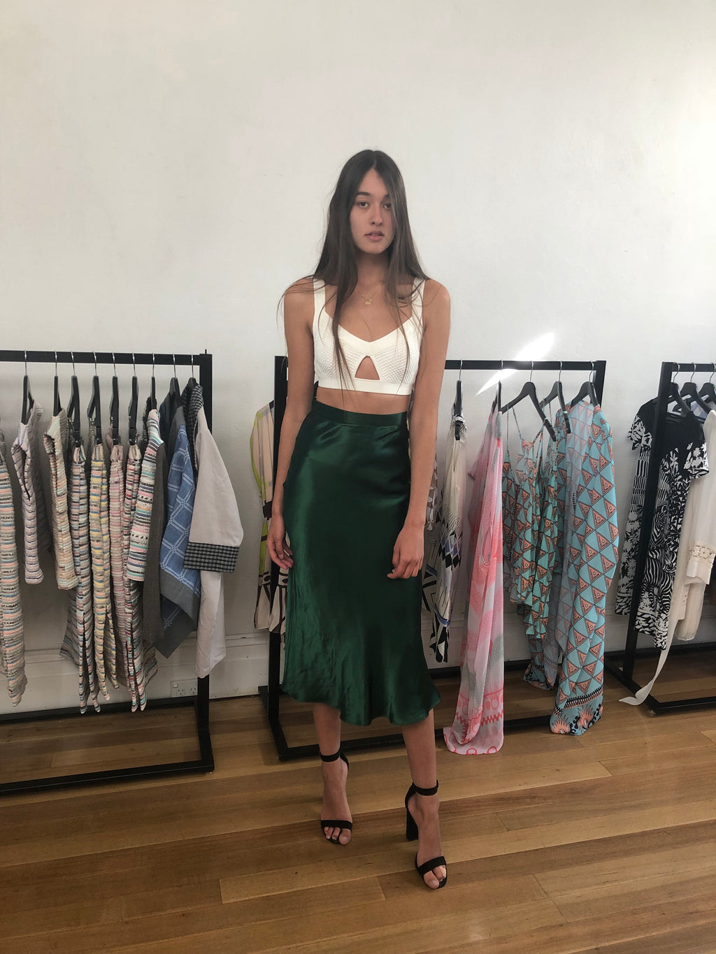 Christopher Esber Bias Skirt Green (For Hire)